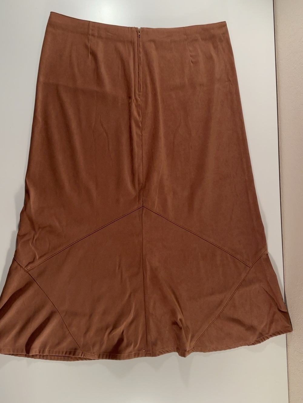 White Stag Y2K Brown A-Line Midi Skirt Size 16